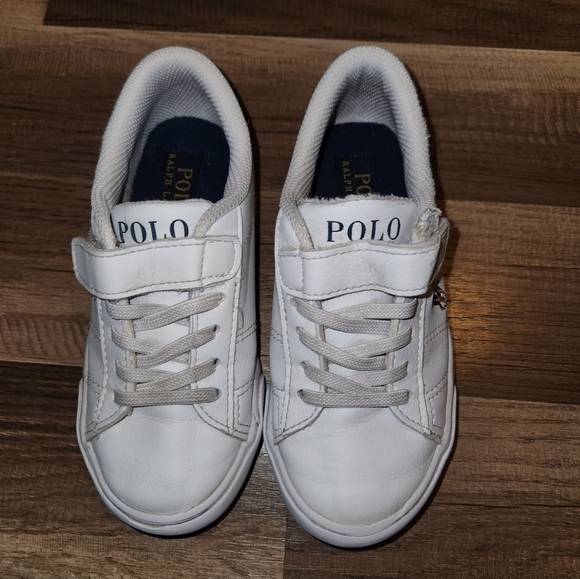 RALPH Lauren Polo White   Toddler Size 11 Velcro Shoes - Picture 4 of 4